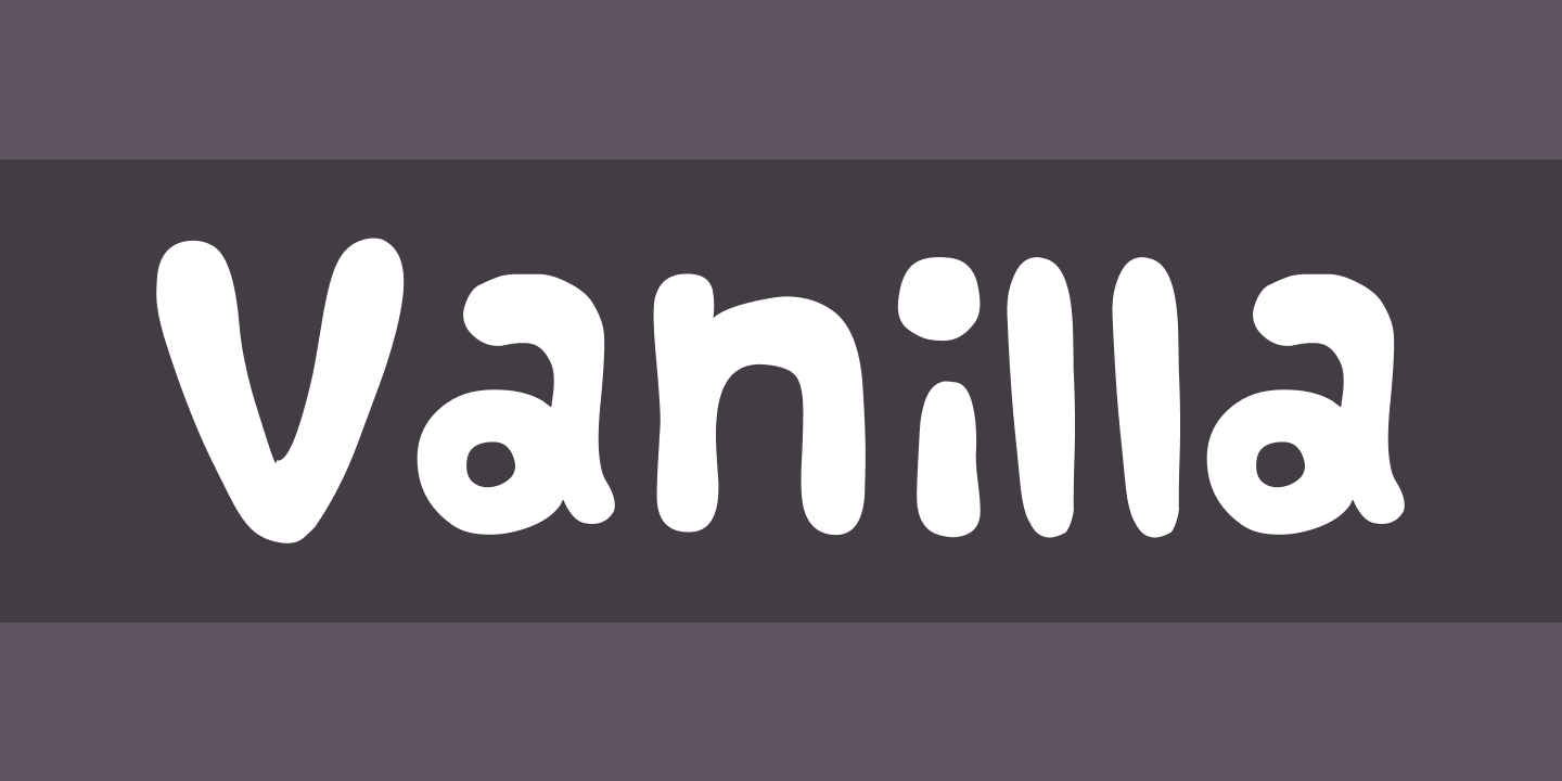 Beispiel einer Vanilla-Schriftart